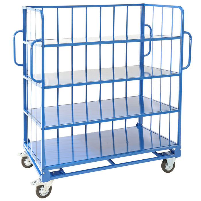 Heavy Duty Sloping 4 Shelf Trolley 1730x770x1770mm (LxWxH)