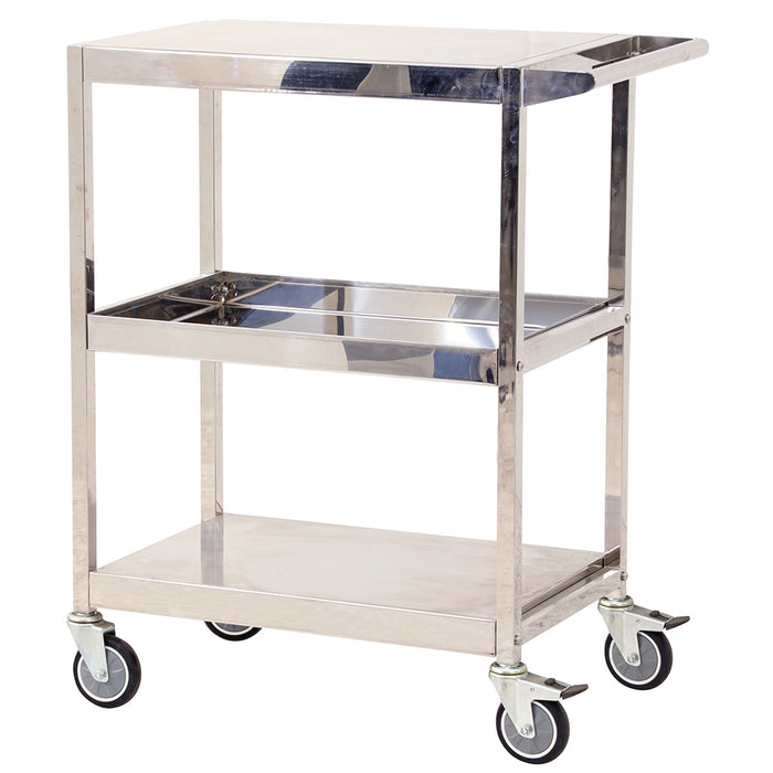 3 Tier Stainless Steel Trolley