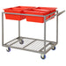 Fully Welded 4 Tub Trolley (supplied with 4 tubs as pictured)