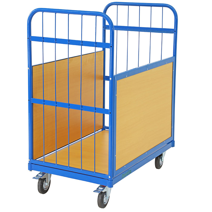 3 Tier Convertible Cage Trolley Pictured with Sides