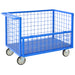 Cage Trolley (with fold down side) - Wire cage open top